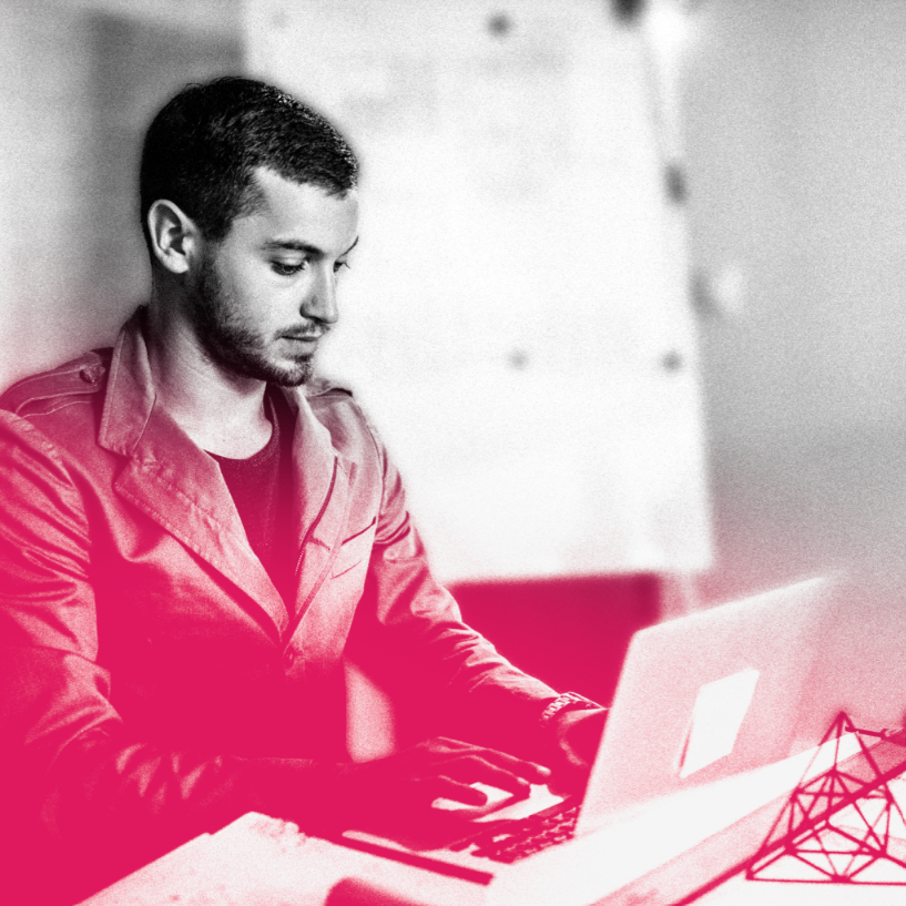 Homme ordinateur Graded